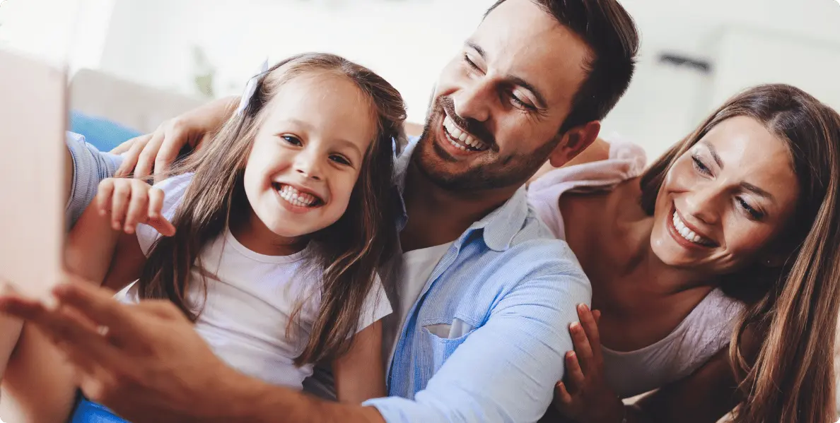 Une famille heureuse